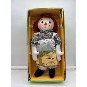 NOS Dakin Book Adventures Raggedy Ann & The Magic Pebble Doll with COA